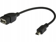 Kabel adapter OTG USB 2.0 A gniazdo / mini-B wtyk