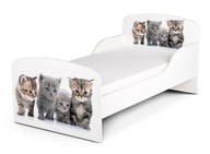 Detská posteľ 140x70 cm Mačička Familia