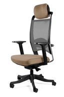 Fotel Ergonomiczny FULKRUM Brązowy Biurowy Krzesło