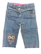 Minoti Spodnie dziewczęce, jeansowe r. 68-80cm