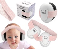 Ochranné slúchadlá pre bábätká ružové 0mesiacov+ SafeTeddy