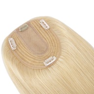 613 blonde Dámsky Tupet clip in 100% VLASY PRIRODZENE Topper wig VYPADÁVANIE