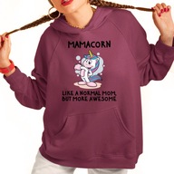 bluza z kapturem mamacorn unicorn awesome mummy dla mamy dzień matki