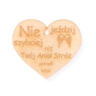 FA SZÍV MEDÁL AUTÓ NE VEZESS GYORSABBAN AJÁNDÉK