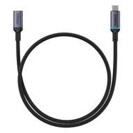 Przedłużacz kabla przewodu USB-C 10Gbps 0.5m czarny