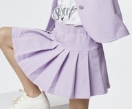 Spódniczka dziewczęca plisowana fioletowa Małami 98-104