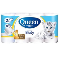 Neparfumovaný toaletný papier Queen 8 ks