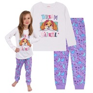 Labková patrola SKYE pyžamo s dlhým rukávom, bavlnené, fialové 104 cm