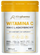 AltoPharma Vitamín C prášok Kyselina L-askorbová 500g Čistá Imunita