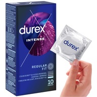 Kondómy Durex INTENSE prúžky a výstupky na zosilnenie orgazmu 10 ks.