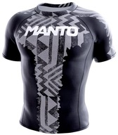 MANTO Rashguard krótki rękaw FRAGMENTS black/grey