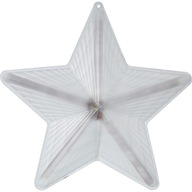 Dekorácia biela hviezda LED vianočné ozdoby