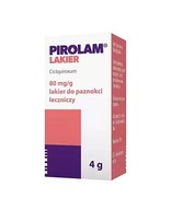 Pirolam 80 mg/g leczniczy lakier do paznokci 4 g