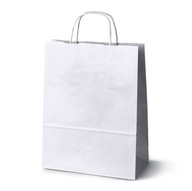 Papierová taška biela 24x10x32 240x100x320 100 A4