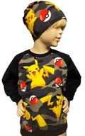 BLUZY Bluza dziecięca Pokemon + czapka GRATIS rozm. 128