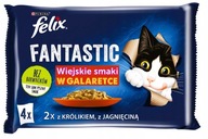 Mokra karma dla kota dorosłego Felix Fantastic Wiejskie Smaki Królik 340g