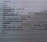 IDEALNY KPL. dach PANORAMA PORSCHE PANAMERA 971 1