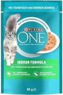 Purina One Indoor mokra karma dla kota tuńczyk zielona fasolka 13 x 85g