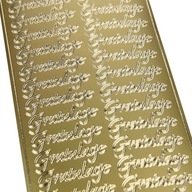 Stickers matricák GRATULÁLUNK arany