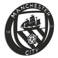 FC Manchester City Drevený obraz 3D Futbalový erb Futbal Darček