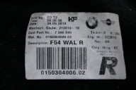 MINI F54 mudguard right rear part right rear. 7346040