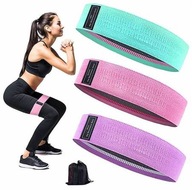 ZESTAW 3 GUM OPOROWYCH MATERIAŁOWYCH FITNESS OPASKA TAŚMY FITNESS PRO FIT