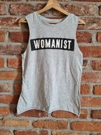 WYPRZEDAŻ szara koszulka * WOMANIST * BERSHKA *