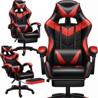 Gamer szék forgatható SZÁMÍTÓGÉPES JÁTÉKOS szék FOX-4 PIROS