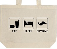 EAT SLEEP SKYDIVE torba zakupy prezent