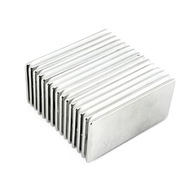 MOCNY MAGNES NEODYMOWY PŁYTKOWY 30x15x1 MM - 15 SZTUK