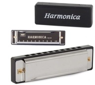 HARMONIJKA USTNA METALOWA TONACJA C-dur C + ETUI