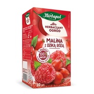 Herbapol Herbatka owocowo-ziołowa o smaku malinowym z dziką różą 20 torebek
