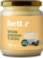 BIO TAHINI BIAŁE Pasta sezam ŁUSKANY 100% 250g EKO