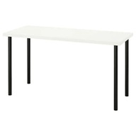 IKEA LAGKAPTEN ADILS Písací stôl biely čierny 140x60 cm
