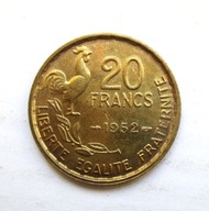 20 Franków 1952 r. Francja