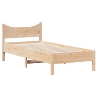 vidaXL Rám postele, 75x190 cm, masívne borovicové drevo