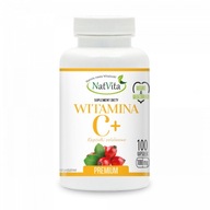 Vitamín C + kyselina L-askorbová Vitamíny 1000mg 100 kapsúl NatVita