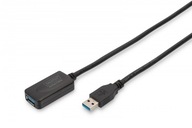 Kabel przedłużający USB 3.0 SuperSpeed Typ USB A/USB A M/Ż aktywny, czarny