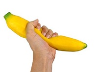 Squishy Banana Senzorický Stláčacia Hračka Ovocie Banán