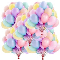 Lufik SZÍNES pasztell SZÜLETÉSNAPI DEKORÁCIÓ - 50db