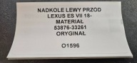 mudguard left front LEXUS ES VII 18- original 53876-33261