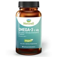 Naturell Omega-3 z rias DHA MCT olej wege 90x