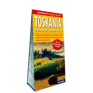 TOSKANIA. FLORENCJA, SIENA, PIZA LAMINOWANY MAP&GUIDE 2W1: PRZEWODNIK I MA