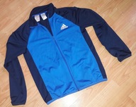 Czarno niebieska rozpinana bluza Adidas 13/14 LAT