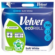 Velvet ecoRoll Delikatnie Biały Papier 4 rolki