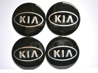 4x KIA 56mm LOGO ALUMINIOWE NAKLEJKI NALEPKI NA KOŁPAK DEKIELEK 56 WYPUKŁE