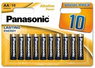 10x Baterie Panasonic Alkaliczne Power LR6/AA 1.5V