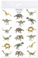 Tetovanie umývateľné Dinosaury, realistické maľované ilustrácie