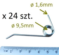 24szt. MTD OPTIMA 37 VE sprężynki wertykulatora aeratora
