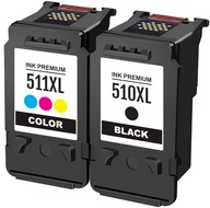 2× Atrament White Box PIXMA iP2700 MP240 MP250 MX340 pre Canon čierny (black), trojfarebný